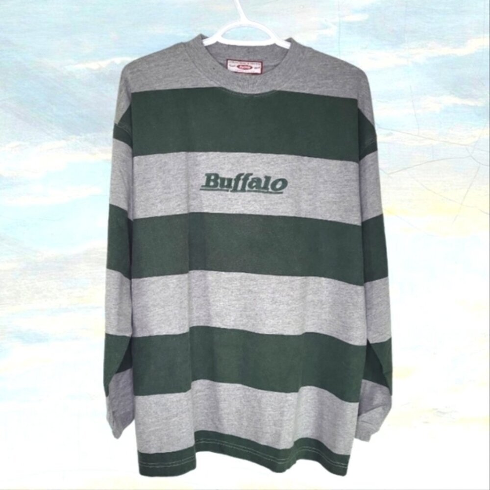 Vintage Buffalo David Bitton Men's Jersey Size M Long Sleeve Model Peaceful